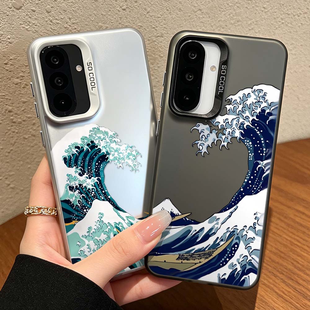 Samsung Galaxy A55 - Wave Pattern Cover For Samsung Galaxy