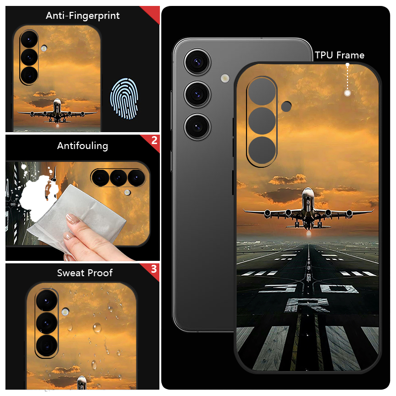 Airplane Print Phone Case For  - Samsung Galaxy A55 review and price